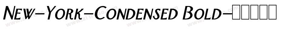 New-York-Condensed Bold字体转换